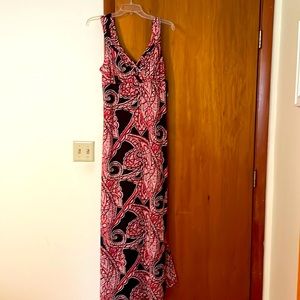 Sleeveless paisley long dress by INC. Never worn.
